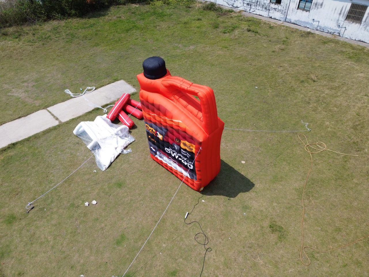 Giant Inflatable Engine Oil Bottle Replica