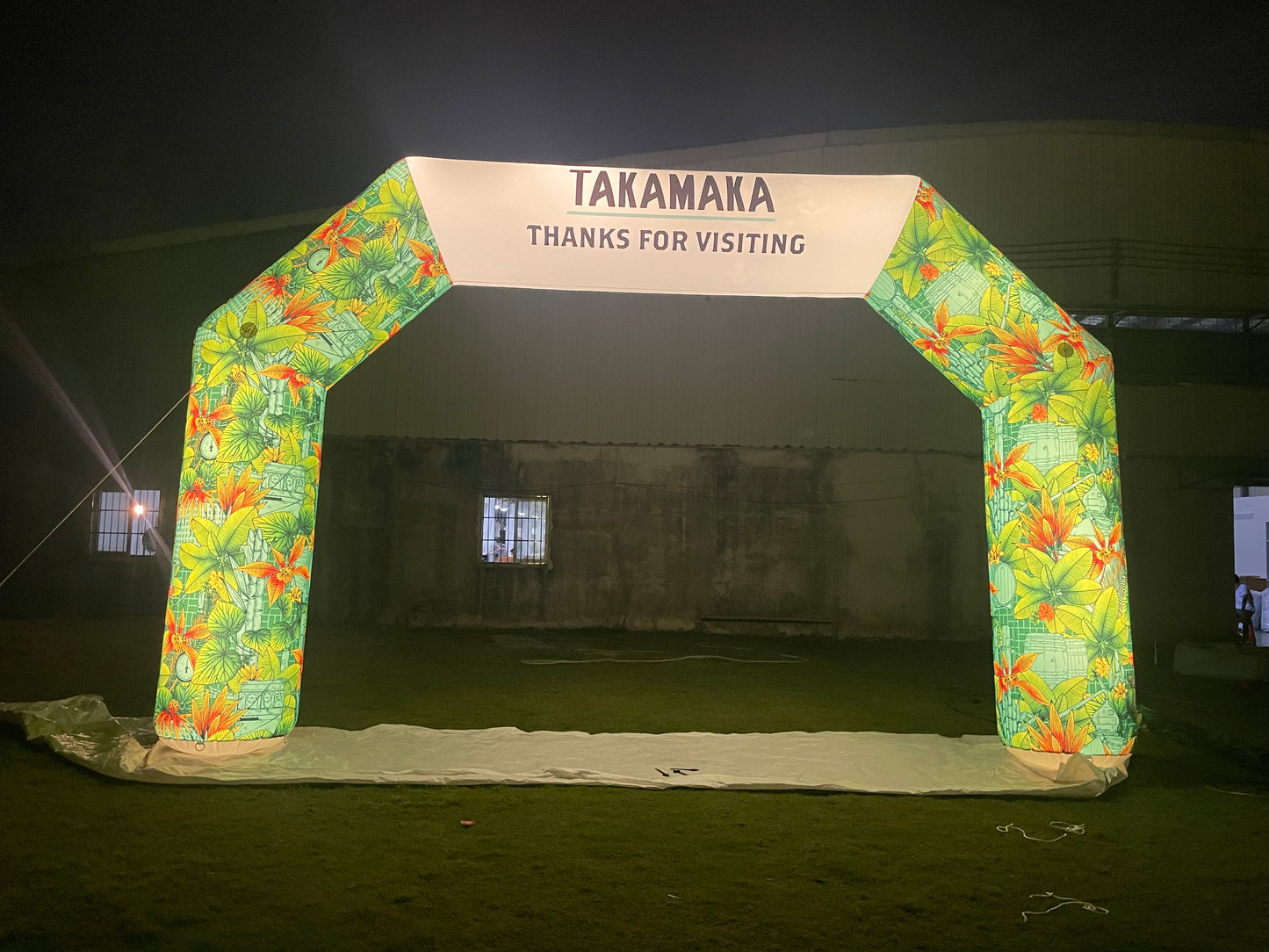 Lighting Inflatable Archway For Nocturn Running
