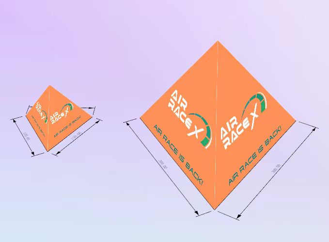 Inflatable Air Race Pylone Race Marks