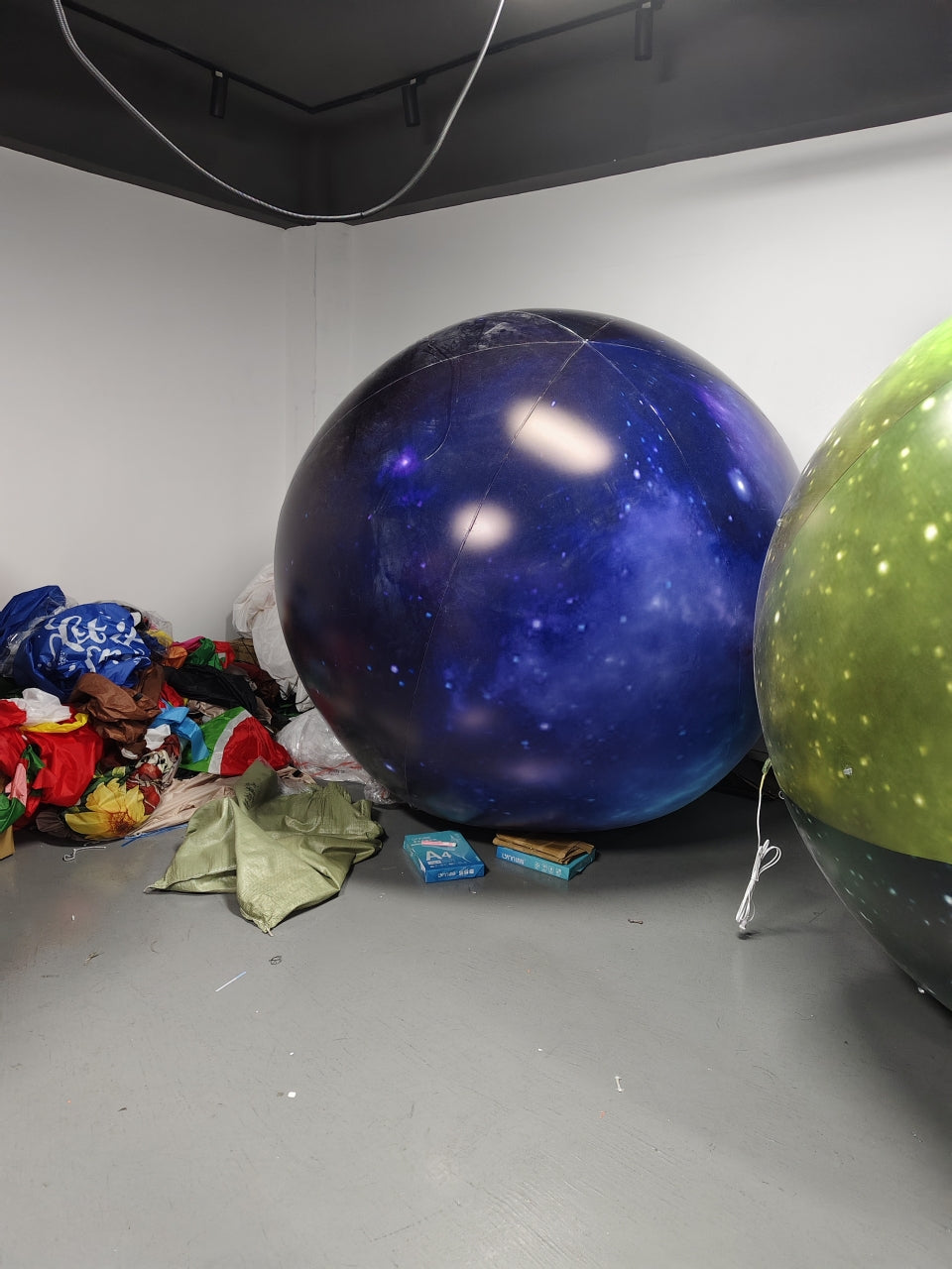 Space Themed Hanging Inflatable Planets Decoration