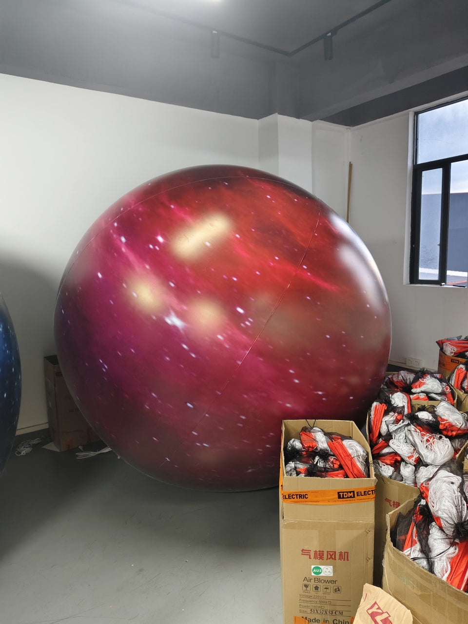 Space Themed Hanging Inflatable Planets Decoration