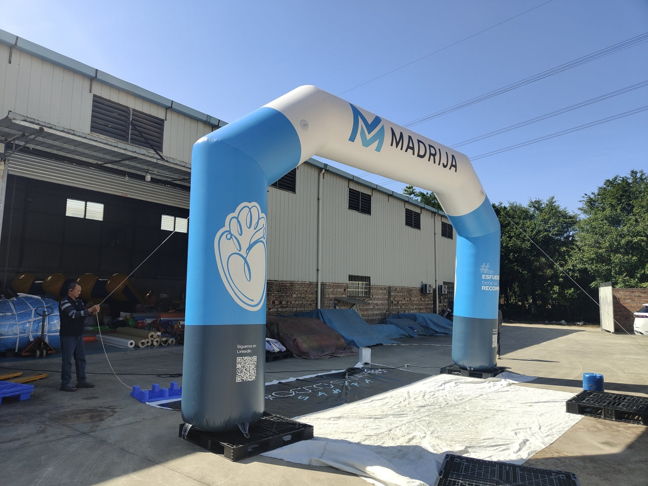 Custom Inflatable Archway Marketing Running Events In Spain