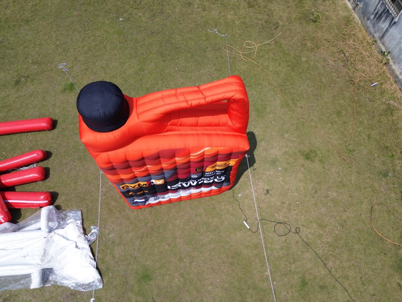 Giant Inflatable Engine Oil Bottle Replica
