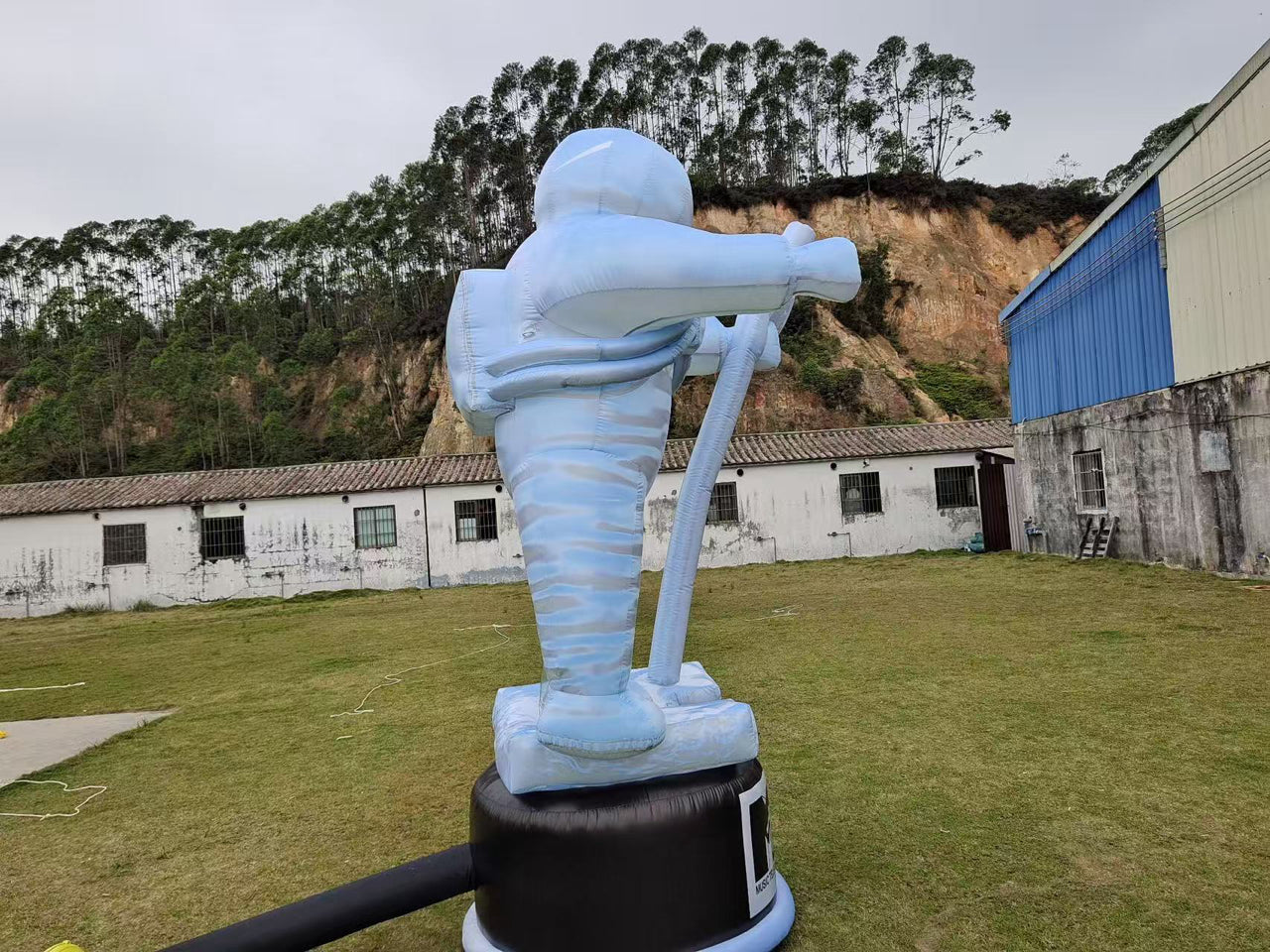 Amusement park outdoor activities inflatable astronaut