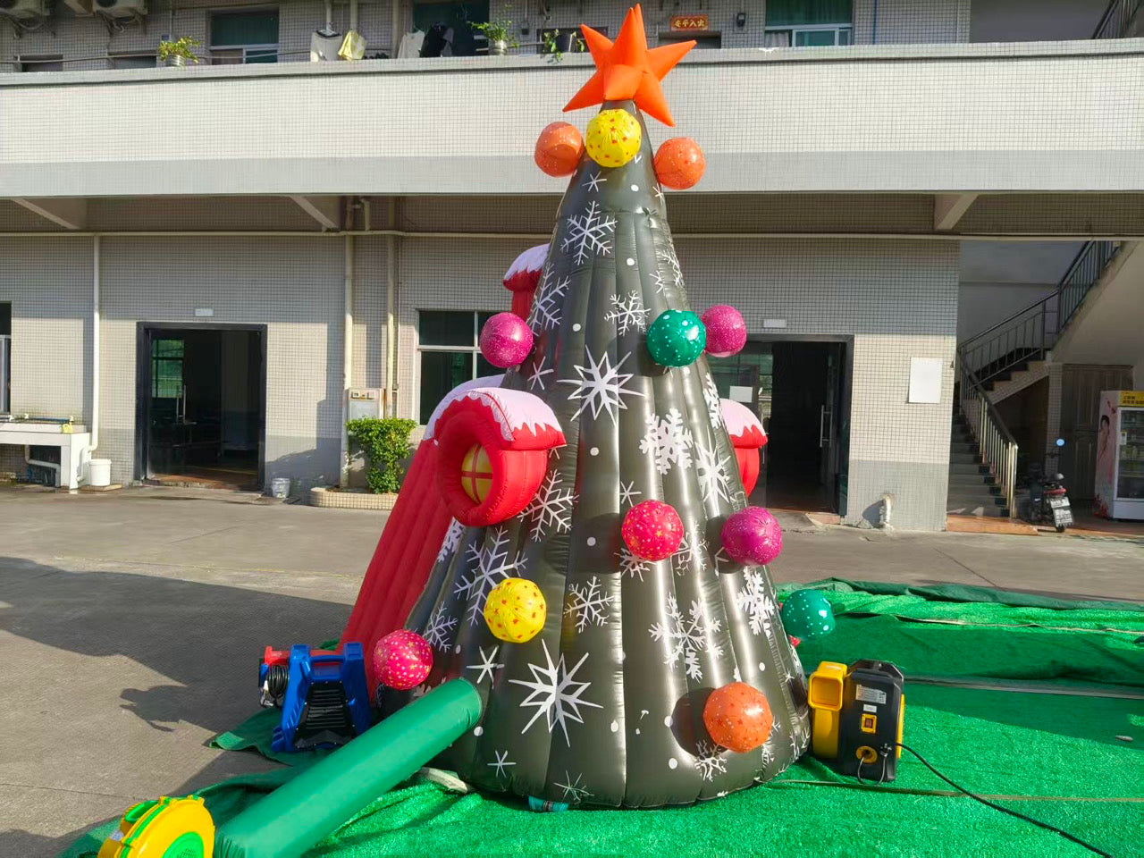 Colorful Inflatable Christmas Tree