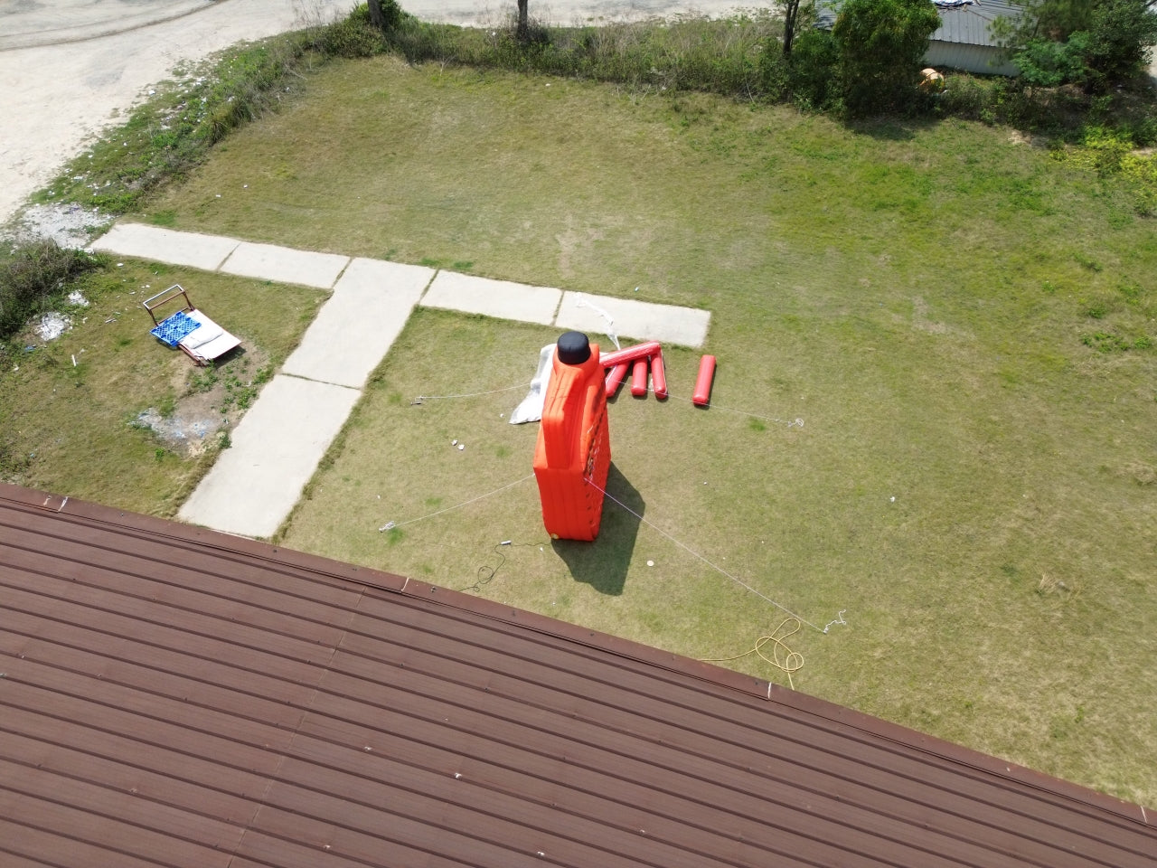 Giant Inflatable Engine Oil Bottle Replica