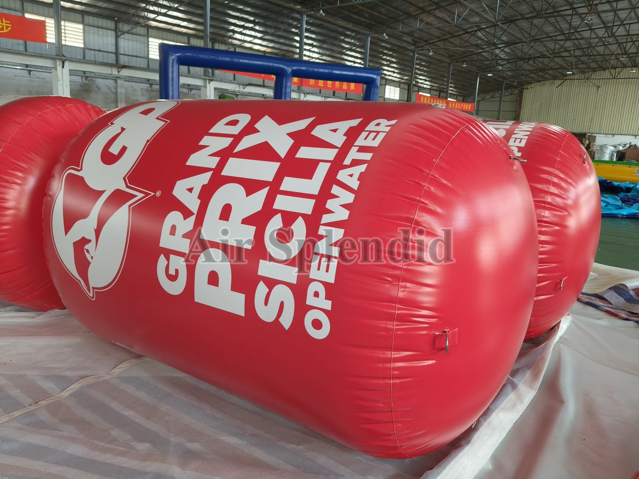 Cylindrical Inflatable Racing Marker Buoys For Open Water