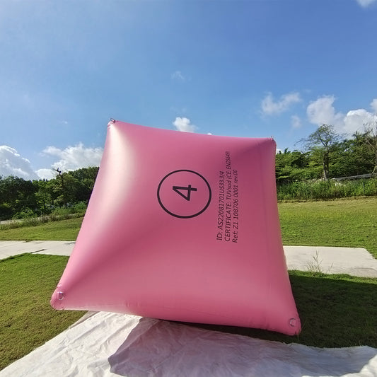 Custom Pyramid Inflatable Racing Marker Buoys Pink Colour Open Water Ultra Swim