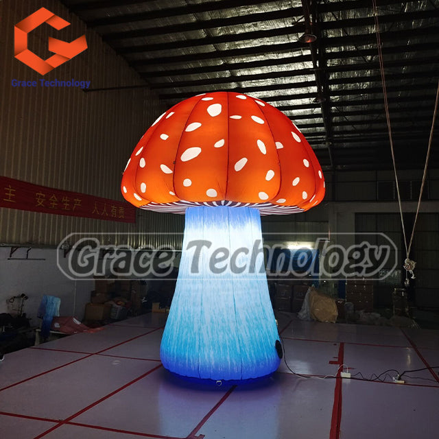 LED Lighting Giant Inflatable Mushroom Decoration