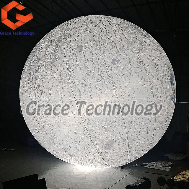LED Lighting Giant Inflatable Moon Decoration