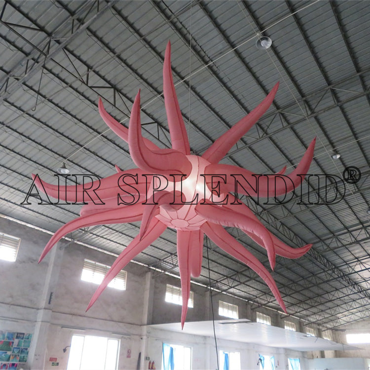 LED Lighting Pink Decoration Inflatable Octopus For Event Decoration