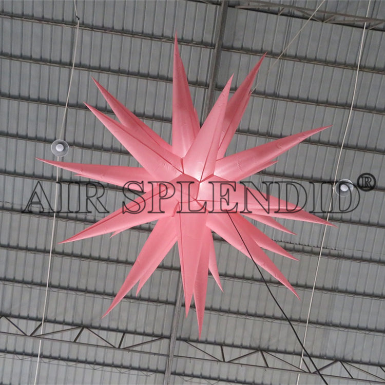 LED Lighting Pink Decoration Inflatable Stars Replicas Event Concert Stage