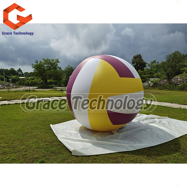 pvc helium inflatable valleyball replica balloons aerial marketing