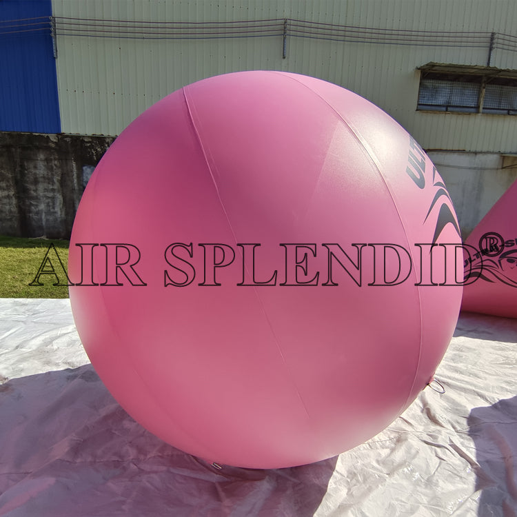 Custom Round Inflatable Racing Marker Buoys Pink Colour Open Water Ultra Swim