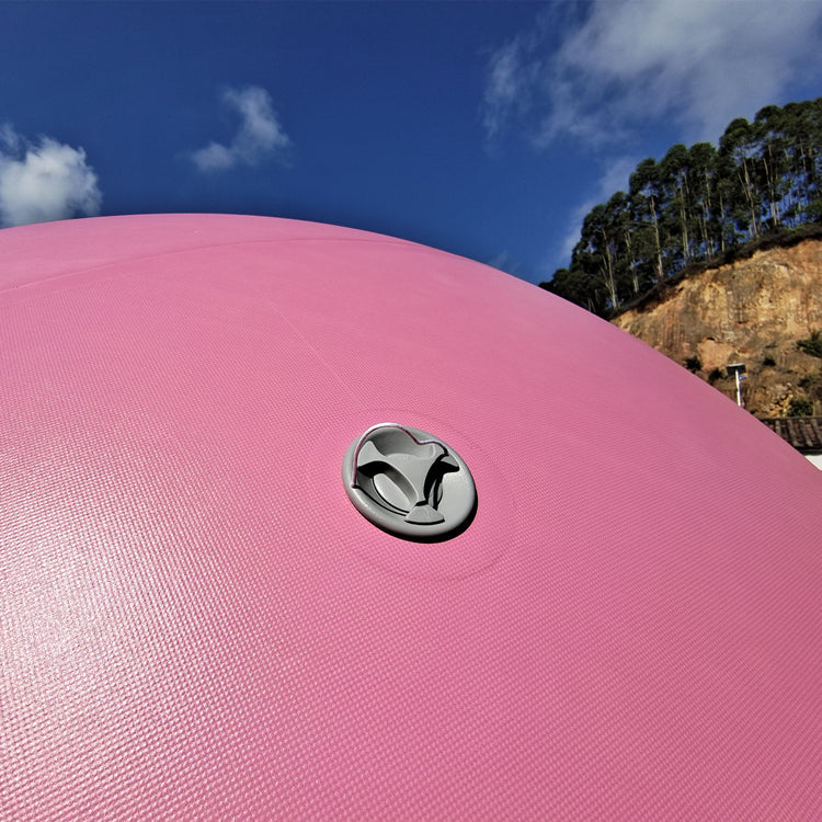 Custom Round Inflatable Racing Marker Buoys Pink Colour Open Water Ultra Swim