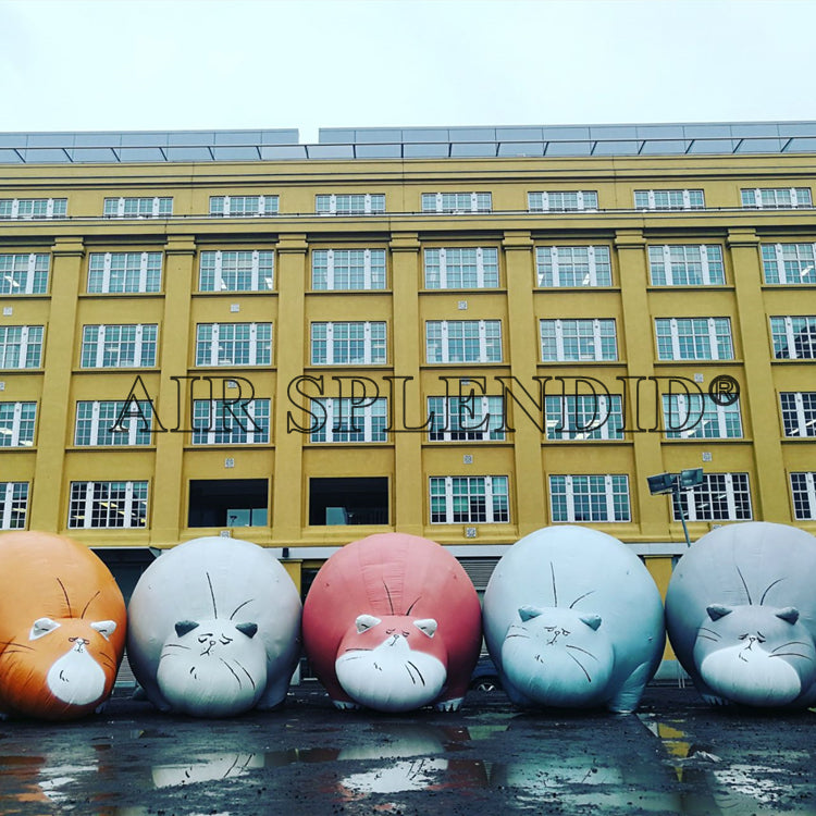 PVC Inflatable Cartoon Animal Cats Advertisting Decoration Outdoor