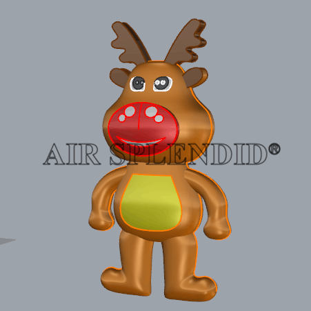 PVC Helium Balloons Inflatable Animals Deers Parade Cartoons