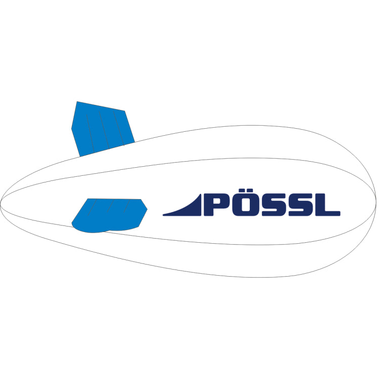 PVC Helium Inflatable Blimps Airships Aerial Advertising