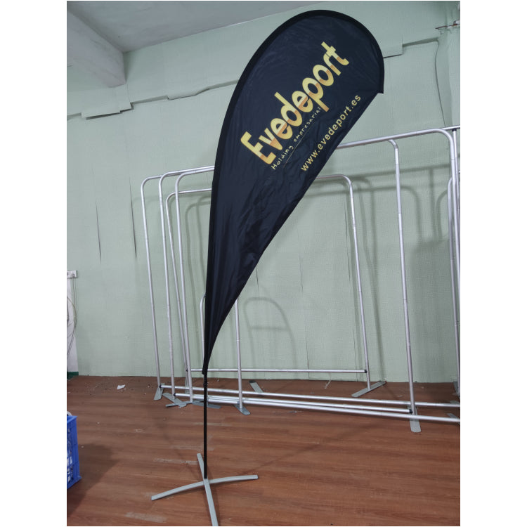Custom Double-sided Teardrop Flags Running Advertising