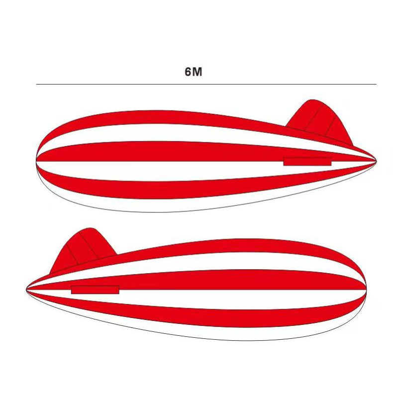 Striped Inflatable Helium Airships