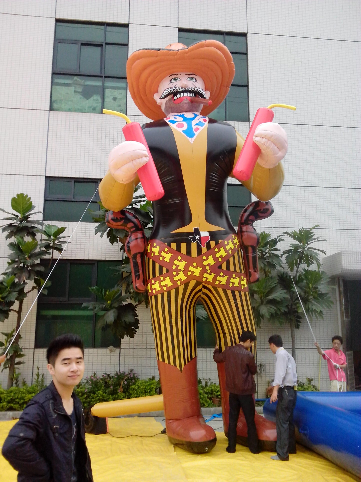 Giant Inflatable Cowboys Replicas Decoration