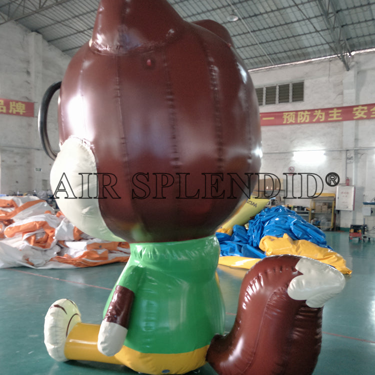 Huge PVC Inflatable Cartoon Animals Cat With Glasses