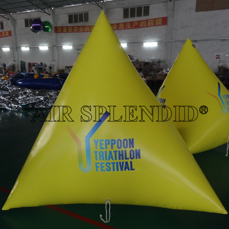 Custom Inflatable Pyramid Triathlon Racing Marks Marker Buoys Australia