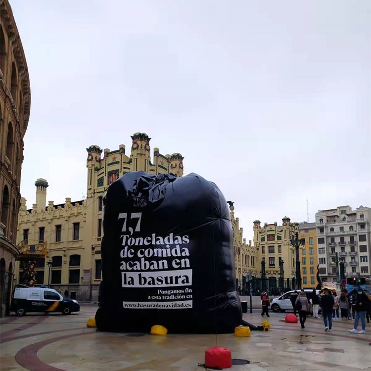 Huge Inflatable Trash Bags Garbage Bags Replicas Printing Advertising