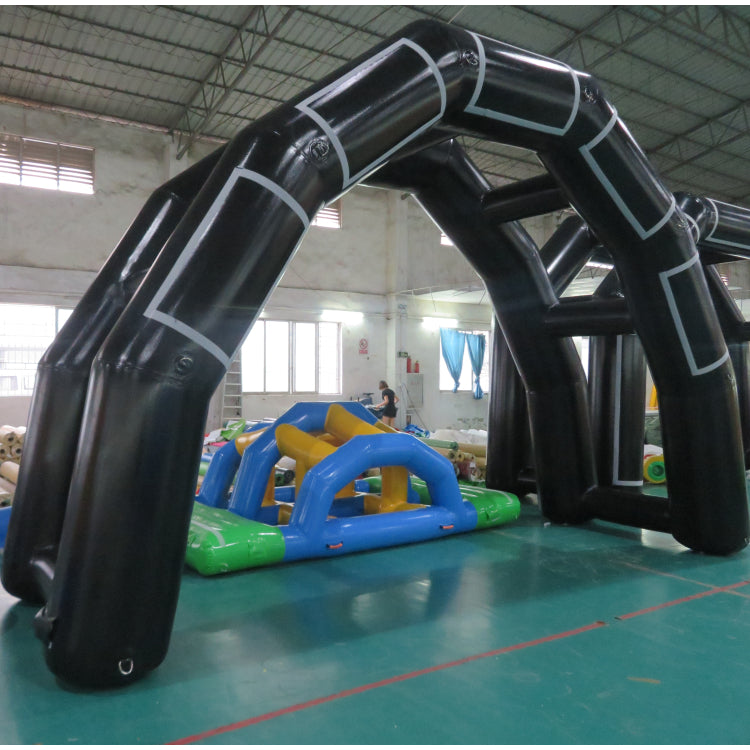 Airtight Round Inflatable Twin Archway With Soft Velcro Patch