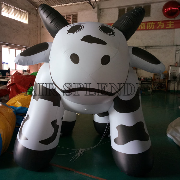 PVC Helium Balloons Giant Inflatable Milk Cows Advertising
