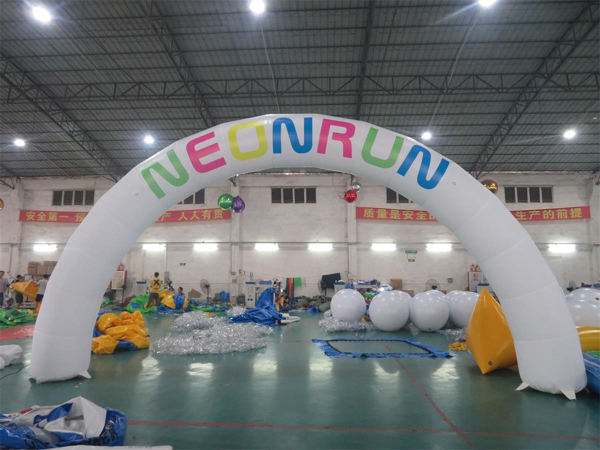 Custom Inflatable Rainbow Archway For Running Events