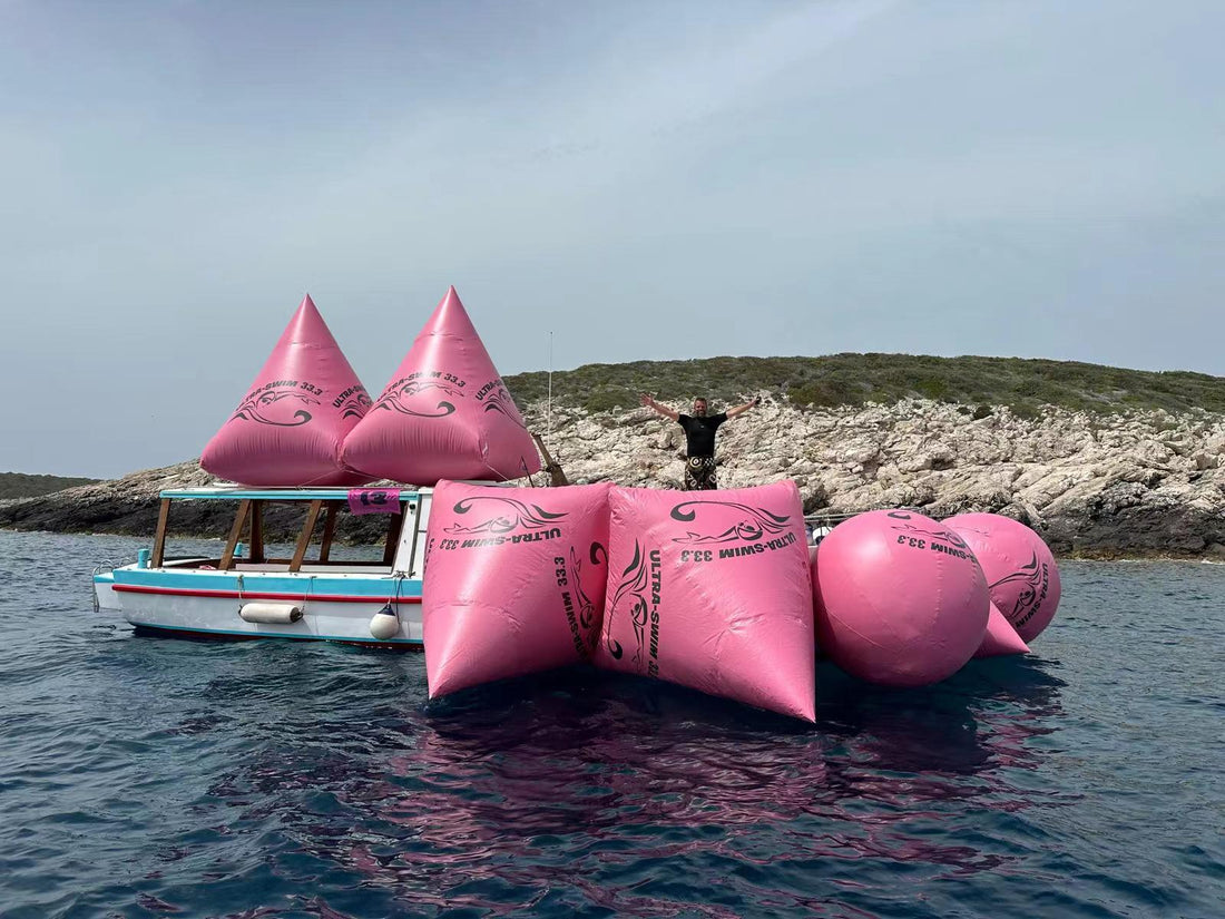 Finally, Our Inflatable Racing Marker Buoys Applied In UltraSwim Croatia 2024