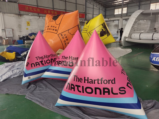 1.5m Pyramid Inflatable Racing Marker Buoys For Sailing Club