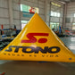 Customizable triangular inflatable buoy