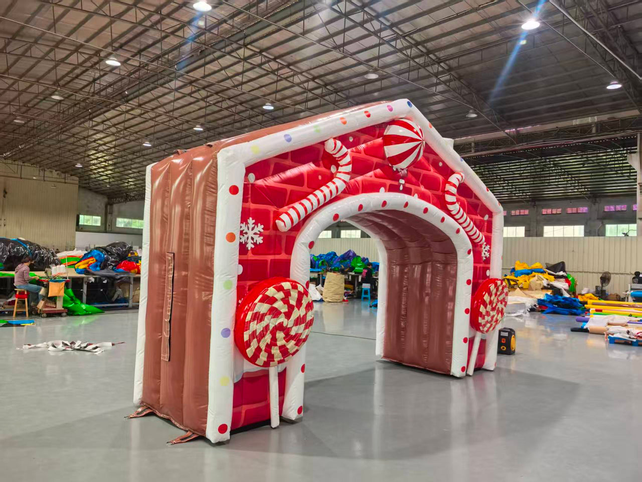 Colorful Inflatable Christmas Arches