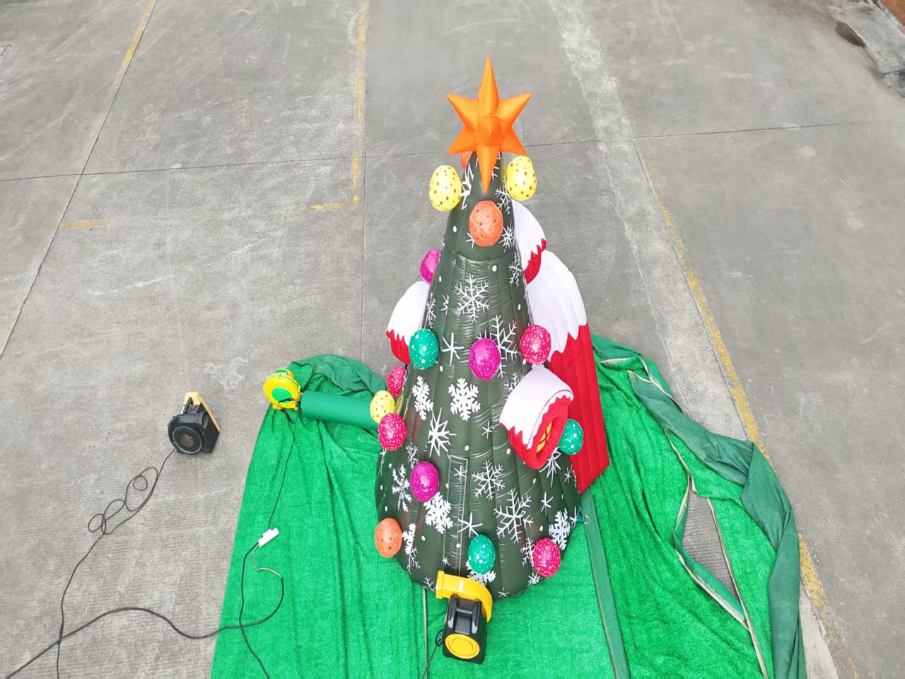 Colorful Inflatable Christmas Tree