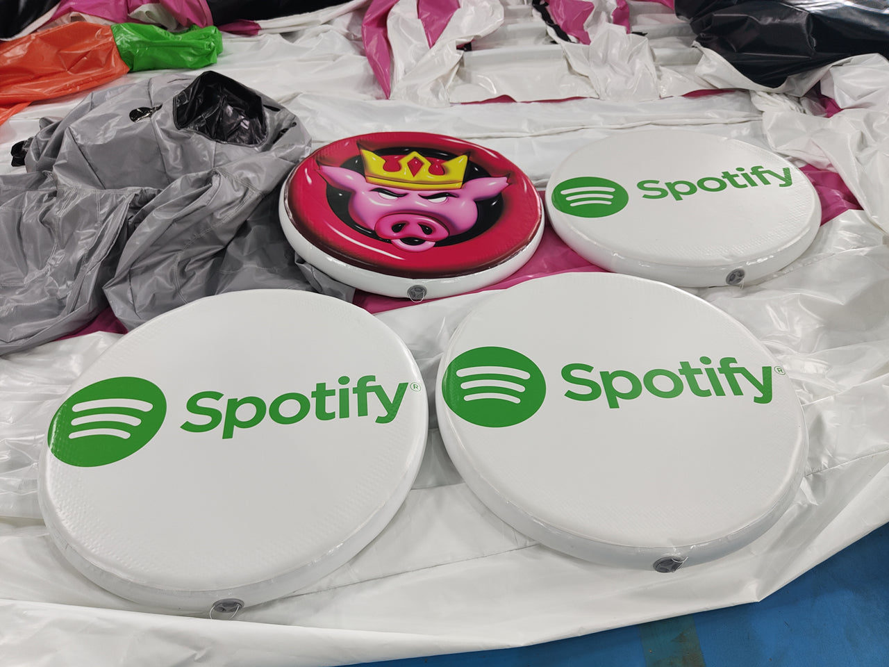 Inflatable Vinyl Record Long Play Disc For Spotify
