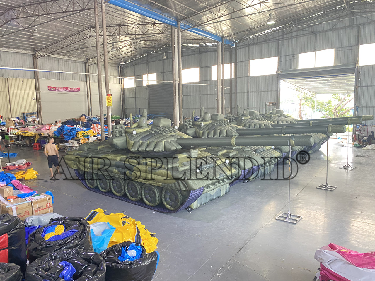 High Quality Inflatable Military Tank