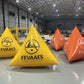 Pyramid Shape Inflatable Racing Marker Buoys For Paddle Surfing 2m Size