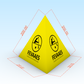 Pyramid Shape Inflatable Racing Marker Buoys For Paddle Surfing 2m Size