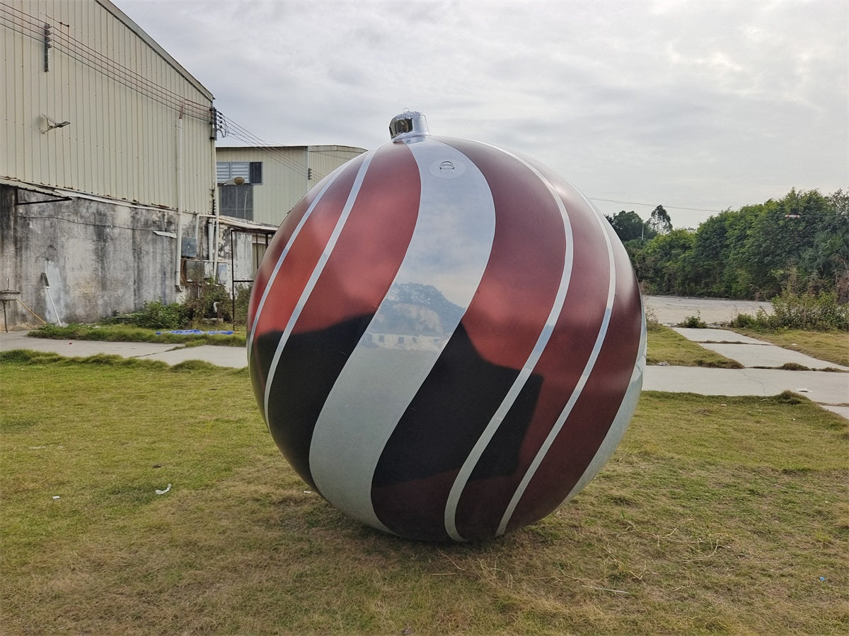 Striped And Colourful Inflatable Mirror Surface Balloon