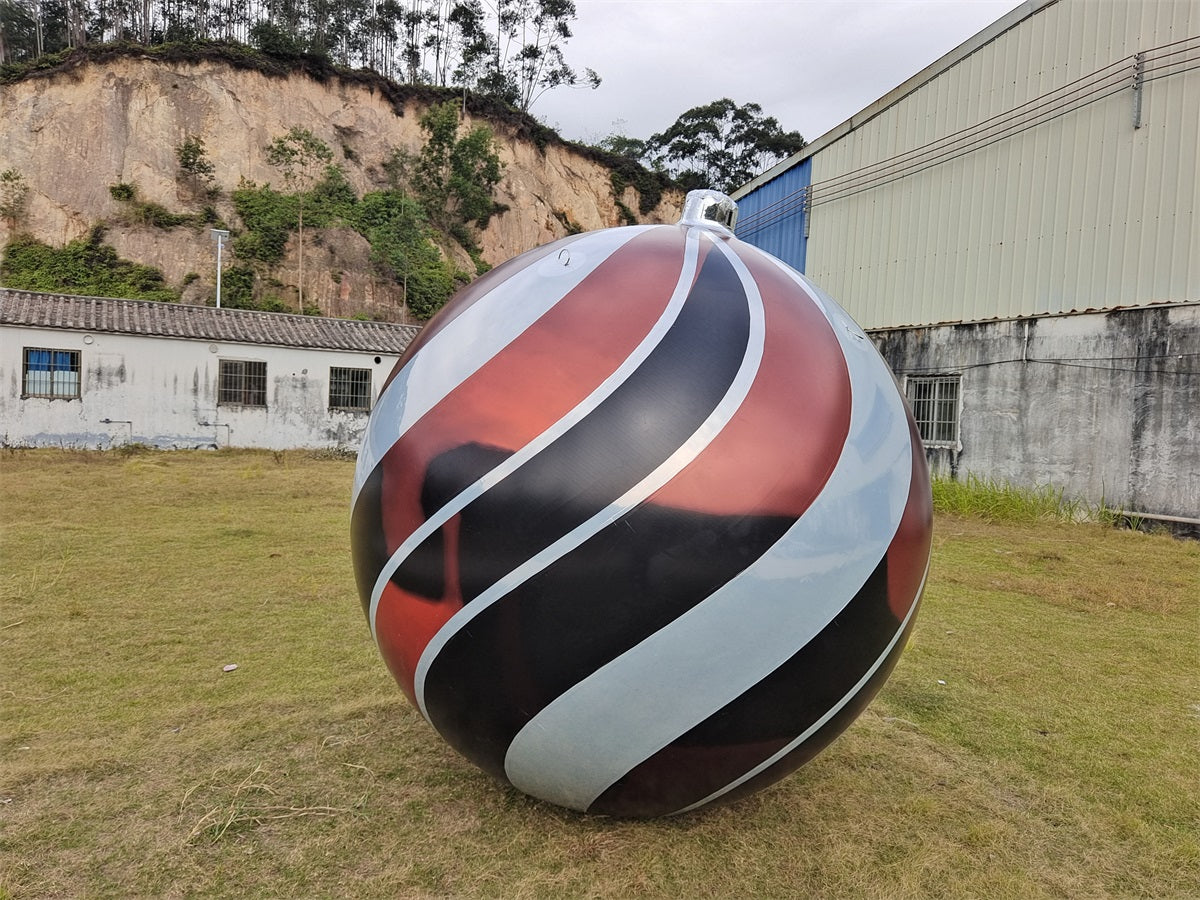 Striped And Colourful Inflatable Mirror Surface Balloon