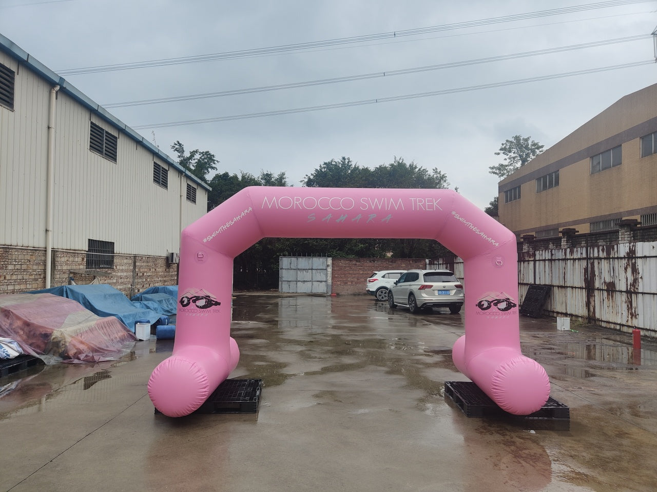 Floating Inflatable Archway For Open Water Swimming