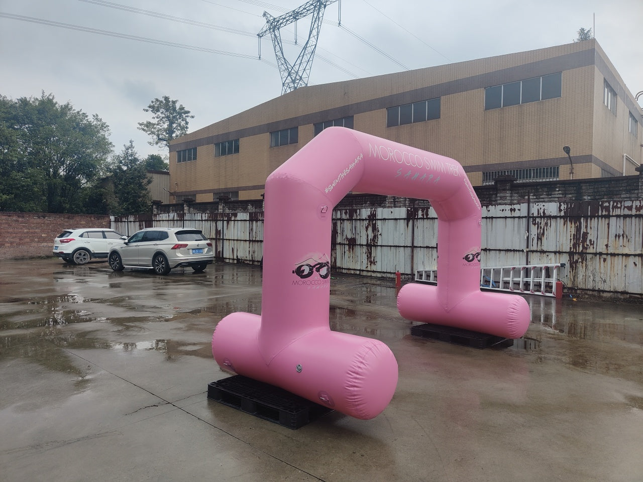 Floating Inflatable Archway For Open Water Swimming