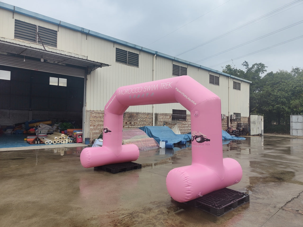 Floating Inflatable Archway For Open Water Swimming