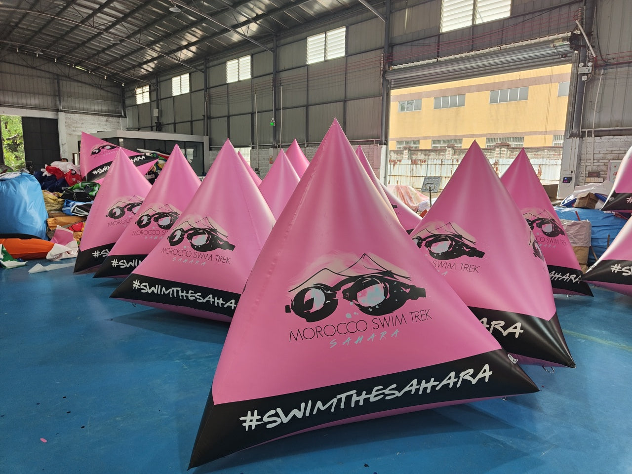 Custom Inflatable Racing Marker Buoy For Swim The Sahara