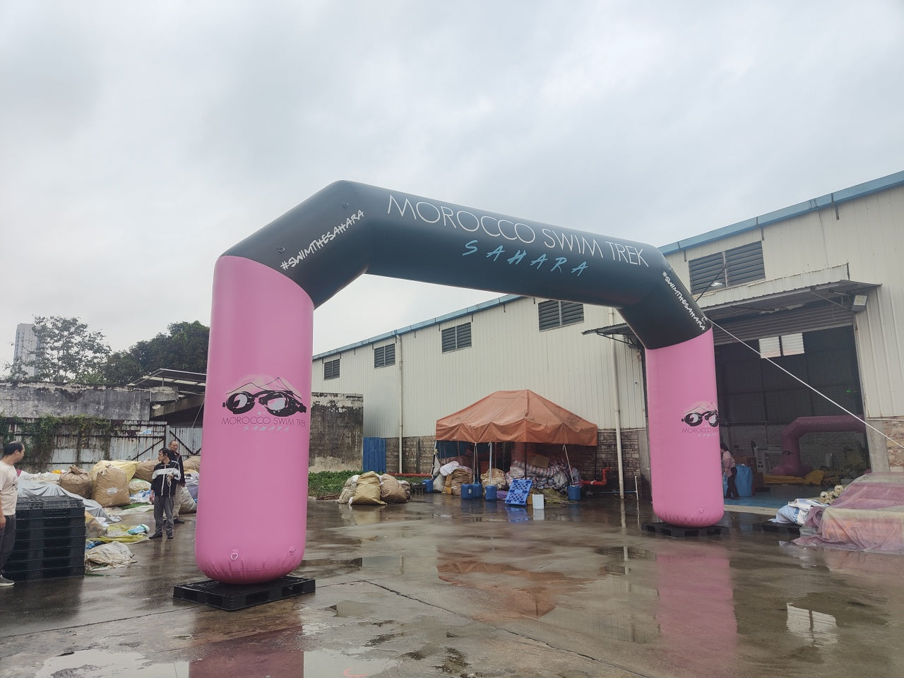 Custom Airtight Inflatable Archway For Sand