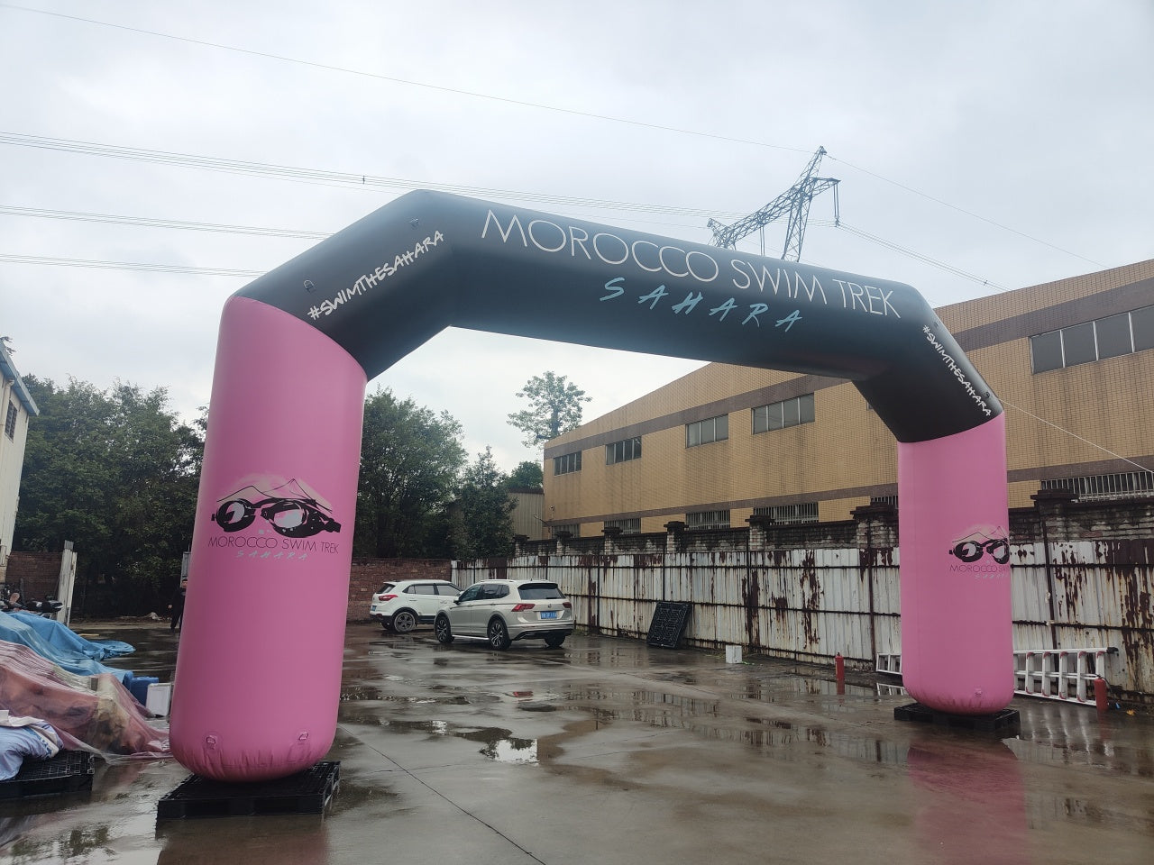 Custom Airtight Inflatable Archway For Sand