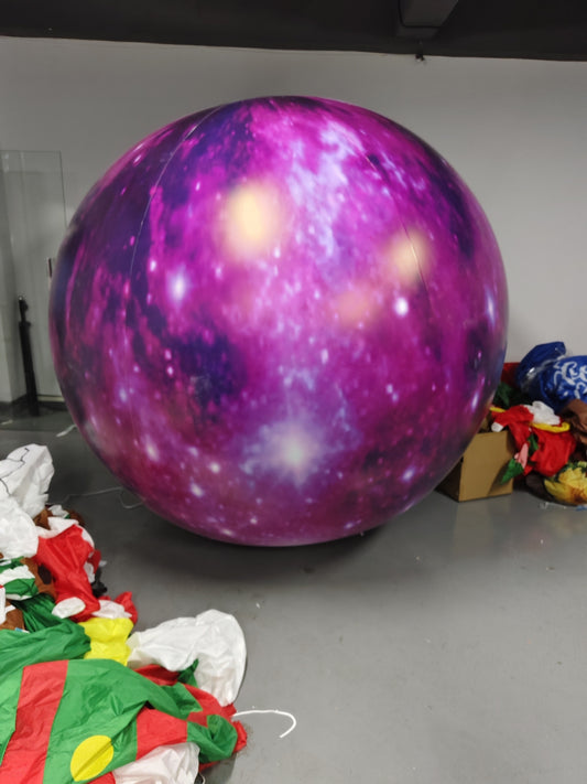 Space Themed Hanging Inflatable Planets Decoration
