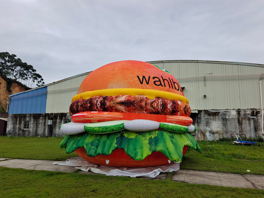 INFLATABLE HAMBURGER REPLICA FOR OUTDOOR MARKETING